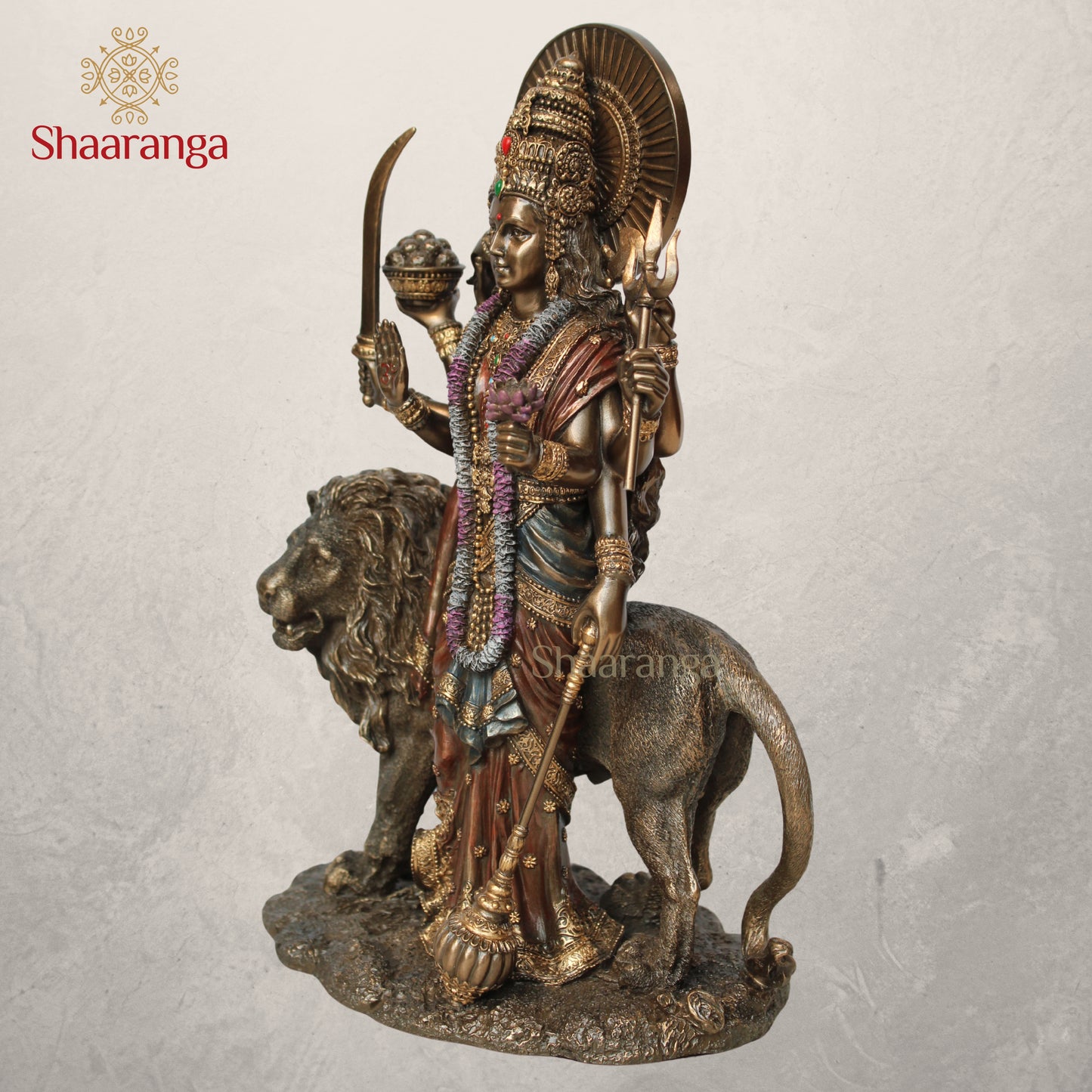 11 Inches Polyresin Durga Devi