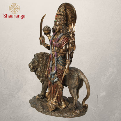 11 Inches Polyresin Durga Devi