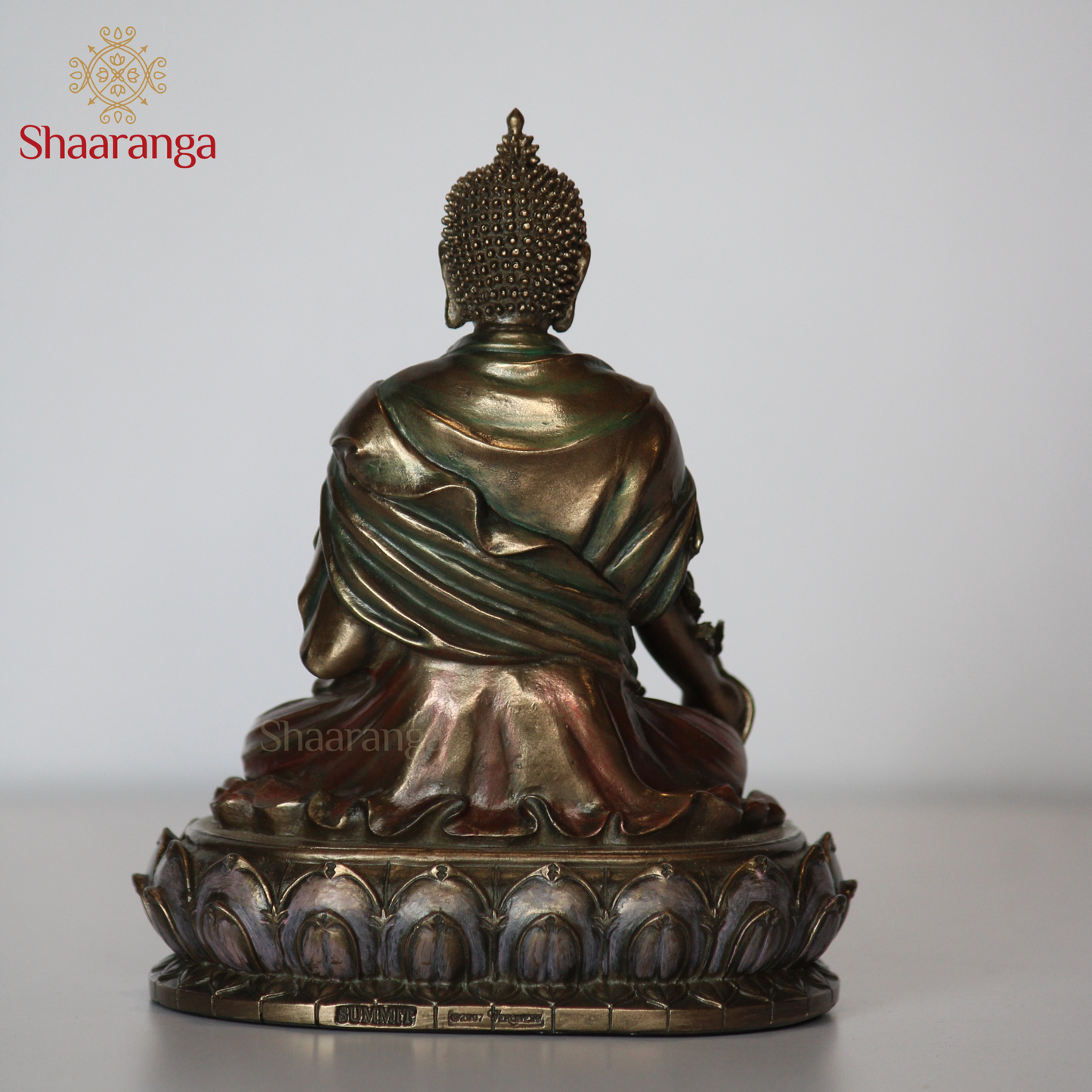 5 Inches Polyresin Buddha on Lotus Base