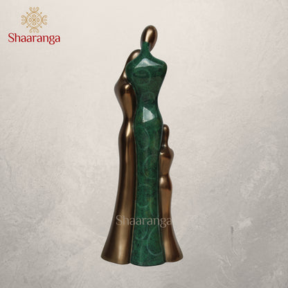 12 Inches Polyresin Family of Three