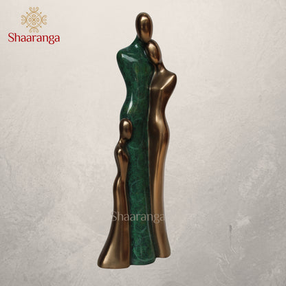 12 Inches Polyresin Family of Three