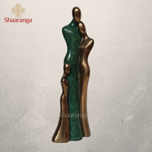 12 Inches Polyresin Family of Three