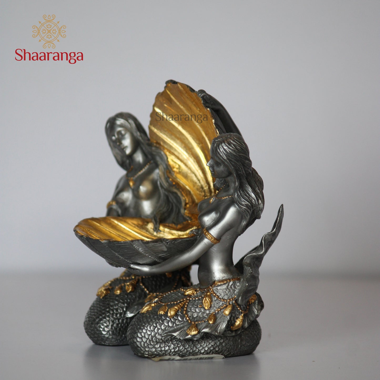 5 Inches Polyresin Mermaid With Conch