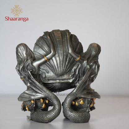 5 Inches Polyresin Mermaid With Conch