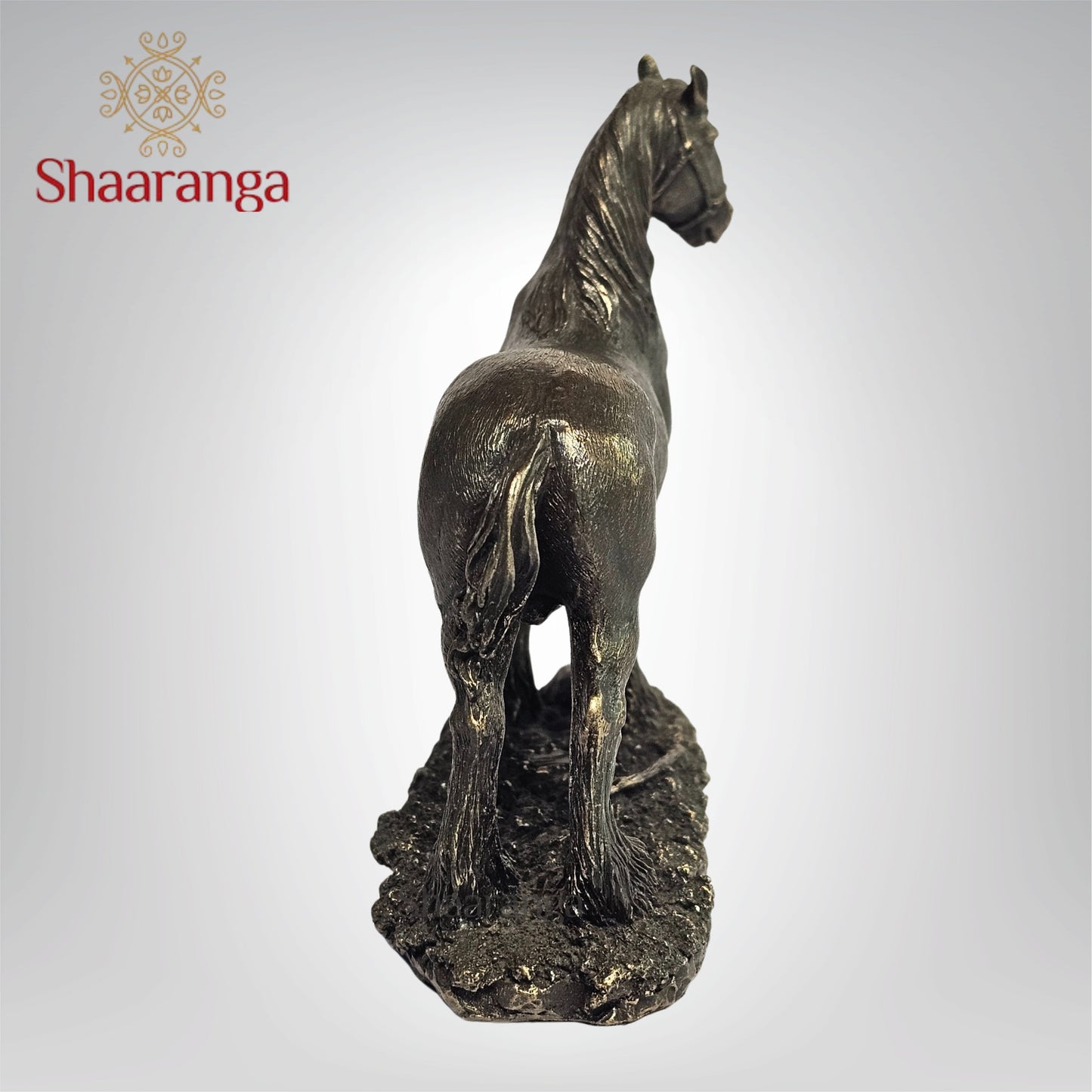 4 Inches Horse in Polyresin Fibre – Cute Decorative Artifact