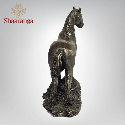 4 Inches Horse in Polyresin Fibre – Cute Decorative Artifact