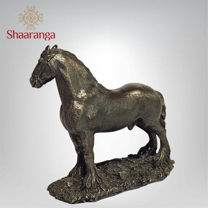 4 Inches Horse in Polyresin Fibre – Cute Decorative Artifact