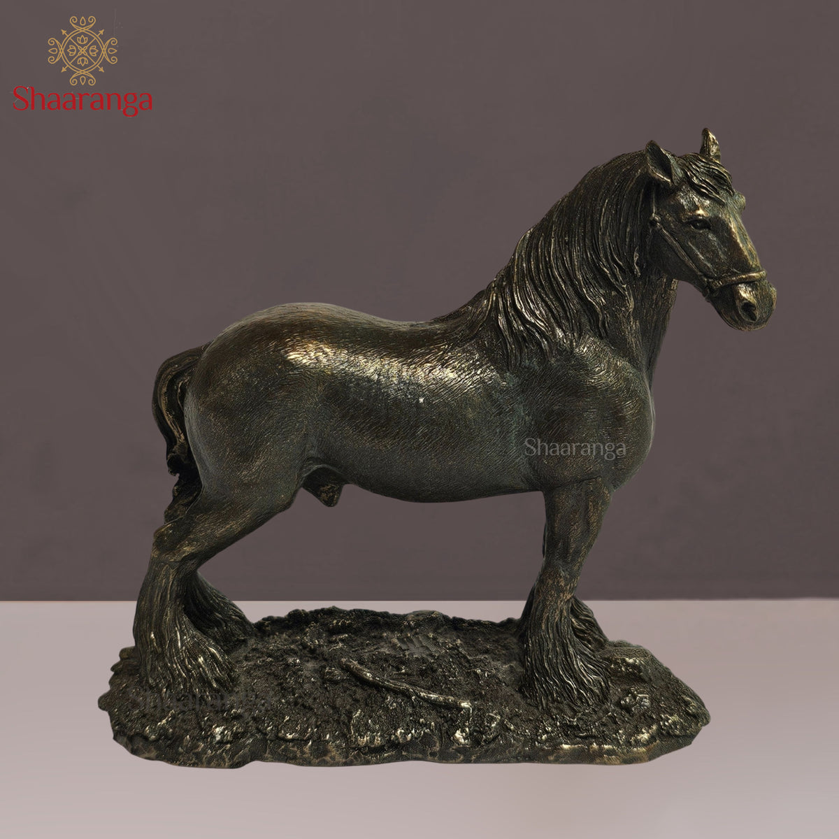 4 Inches Horse in Polyresin Fibre – Cute Decorative Artifact