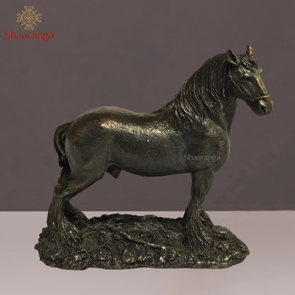 4 Inches Horse in Polyresin Fibre – Cute Decorative Artifact