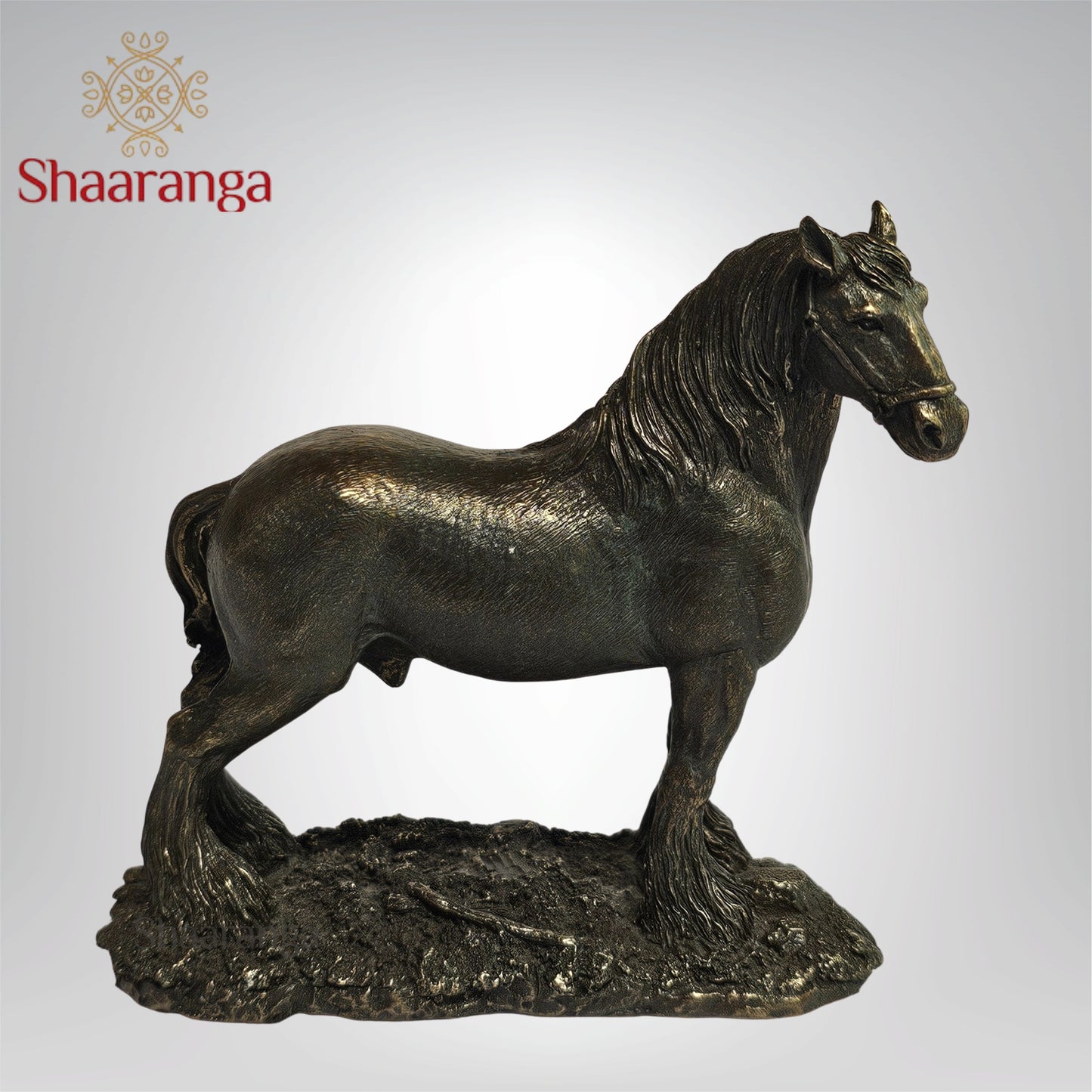 4 Inches Horse in Polyresin Fibre – Cute Decorative Artifact