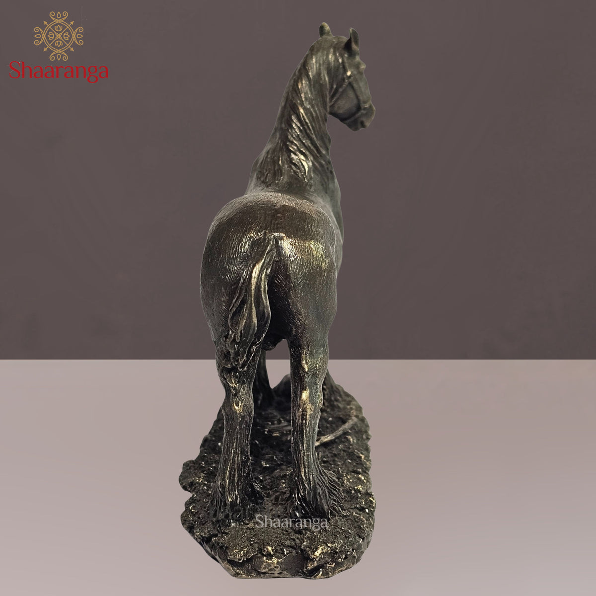 4 Inches Horse in Polyresin Fibre – Cute Decorative Artifact