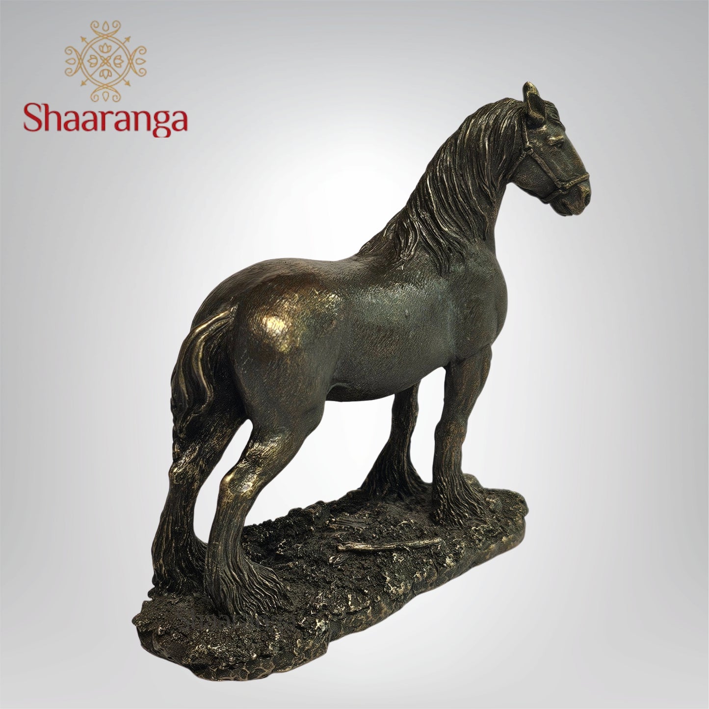 4 Inches Horse in Polyresin Fibre – Cute Decorative Artifact