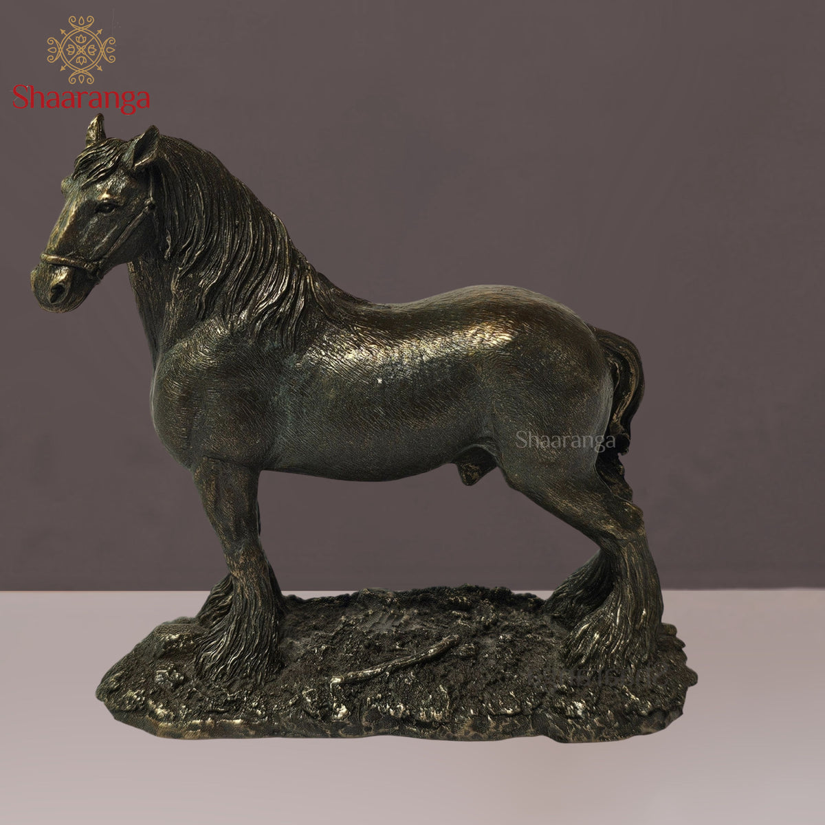 4 Inches Horse in Polyresin Fibre – Cute Decorative Artifact