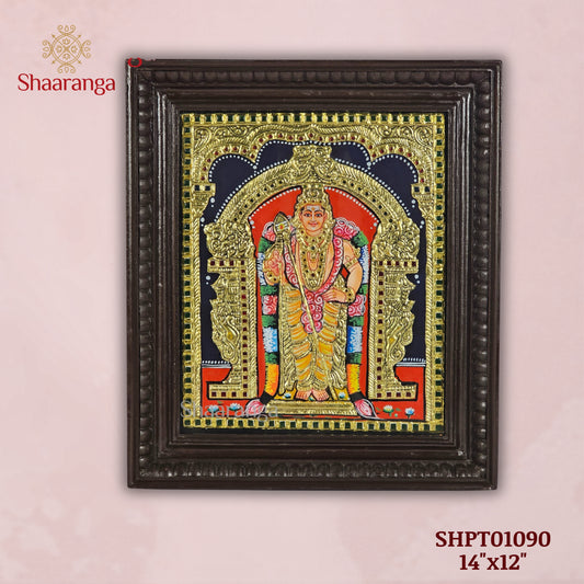14x12 Inches Subrahmanya Swamy Tanjore Painting with 22K Gold  Work