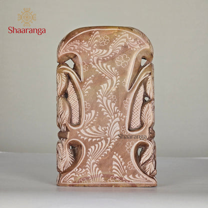 6.5 Inches Stone Radha Krishna with Tree