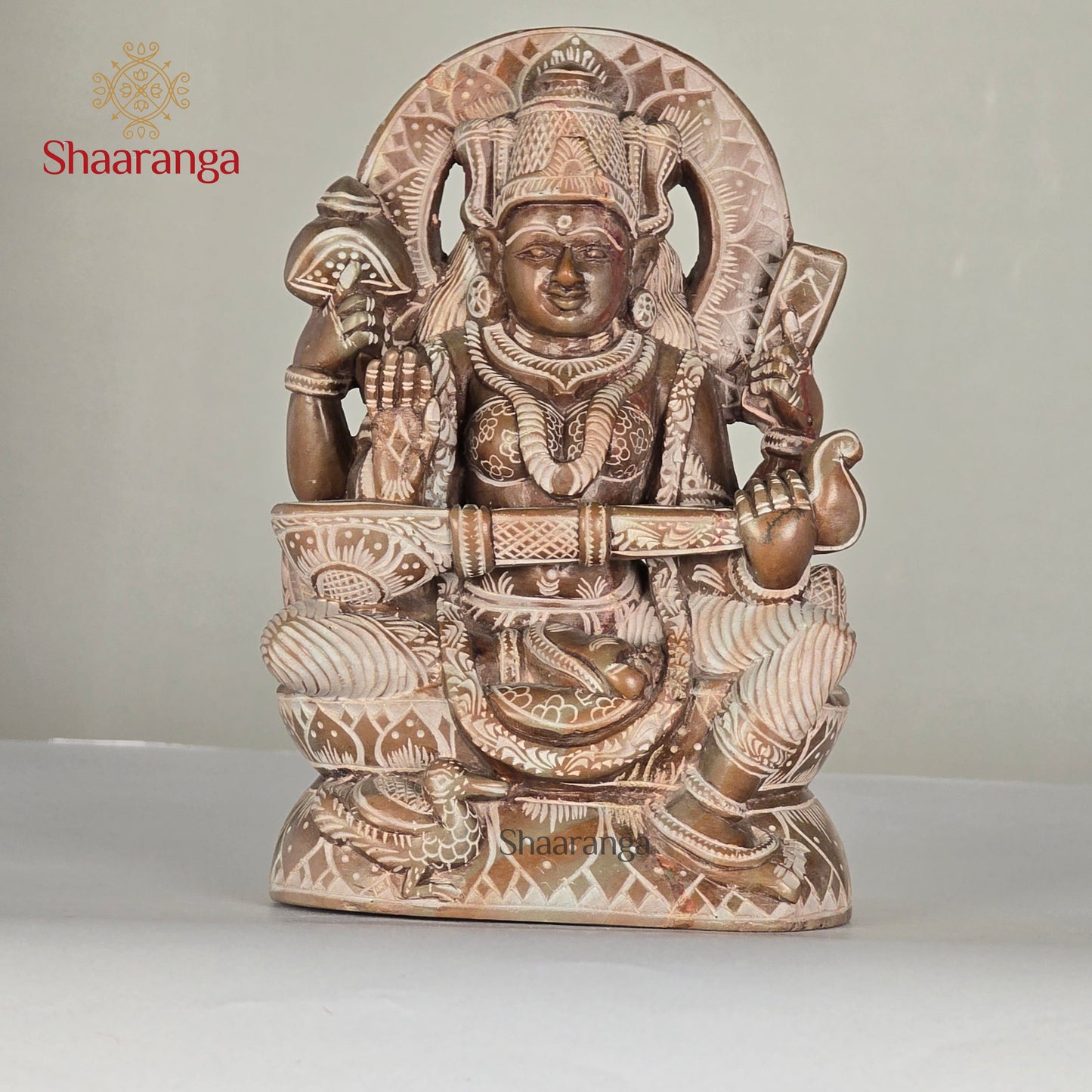 6 Inches Stone Saraswathi Soft Stone