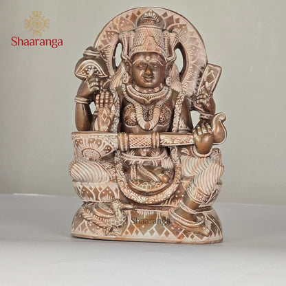 6 Inches Stone Saraswathi Soft Stone