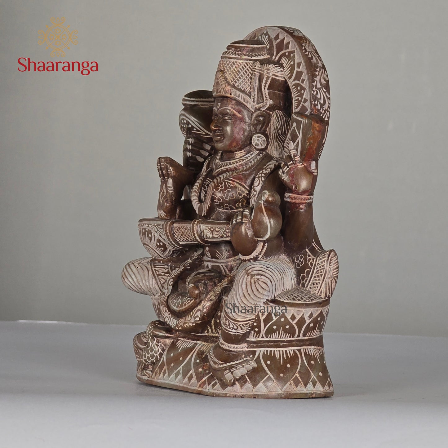 6 Inches Stone Saraswathi Soft Stone