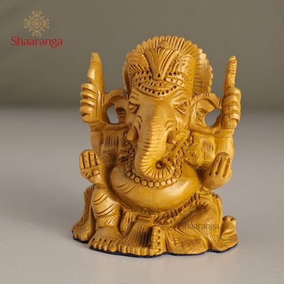 2.5 Inches Sandalwood Ganesh