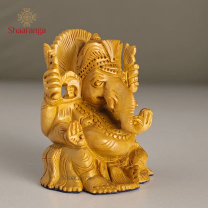 2.5 Inches Sandalwood Ganesh