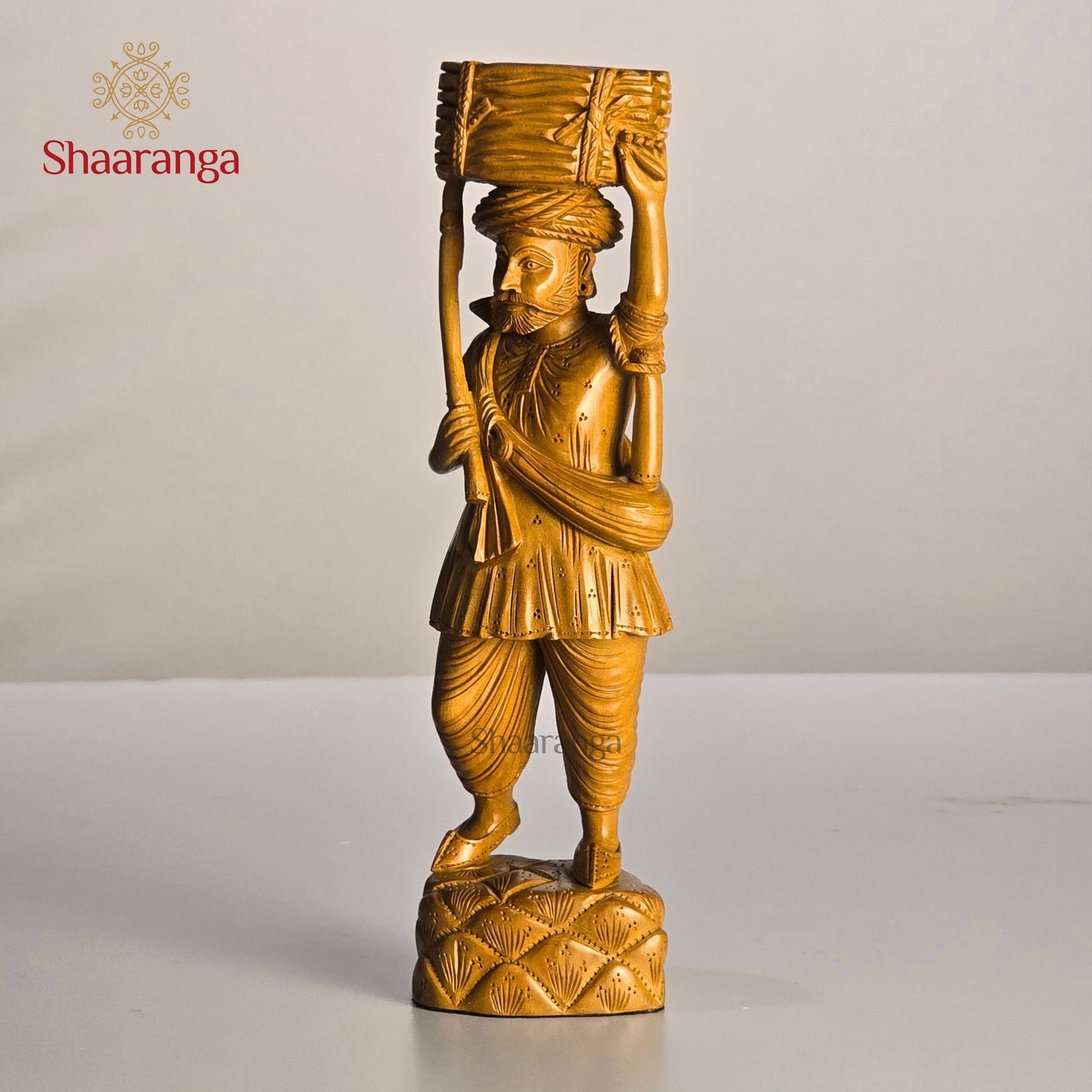 8 Inches Sandalwood Male Decorative