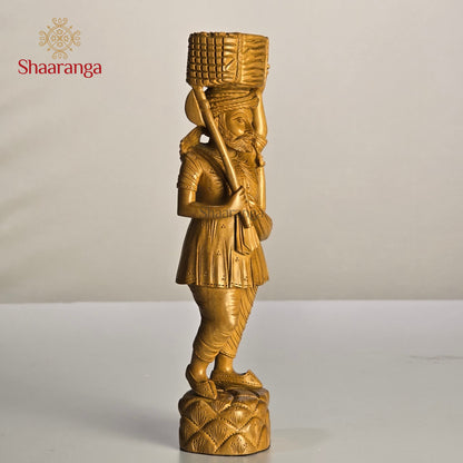 8 Inches Sandalwood Male Decorative