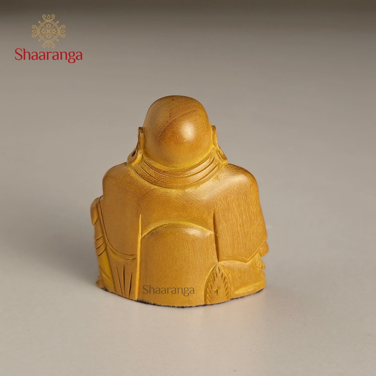 2 Inches Sandalwood Laughing Buddha Sitting