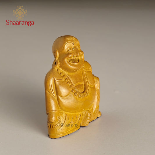 2 Inches Sandalwood Laughing Buddha Sitting