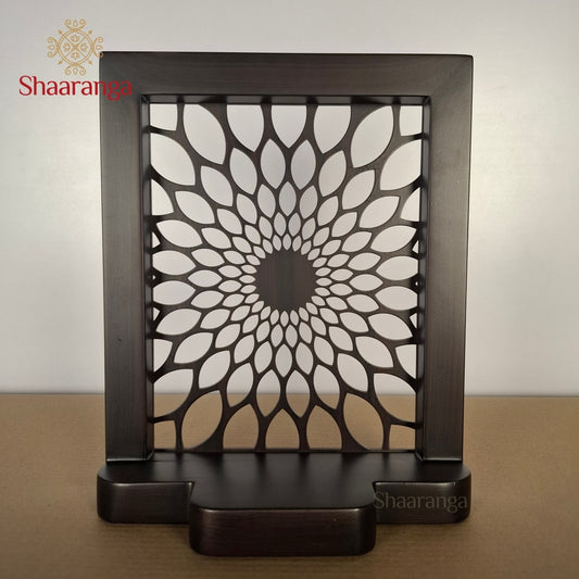 11 Inches Wooden Stand with Cutwork