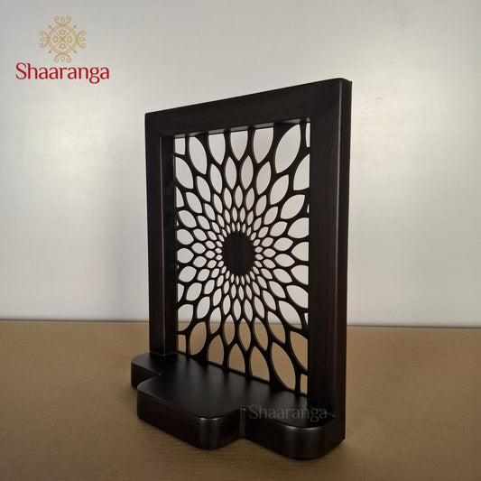 11 Inches Wooden Stand with Cutwork