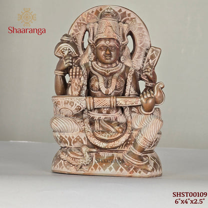 6 Inches Stone Saraswathi Soft Stone