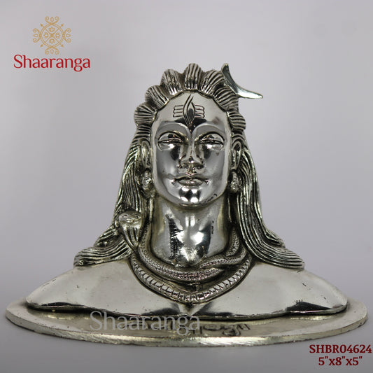 5 Inches Brass Shiva Adi Yogi Statue - Handcrafted Meditation Idol