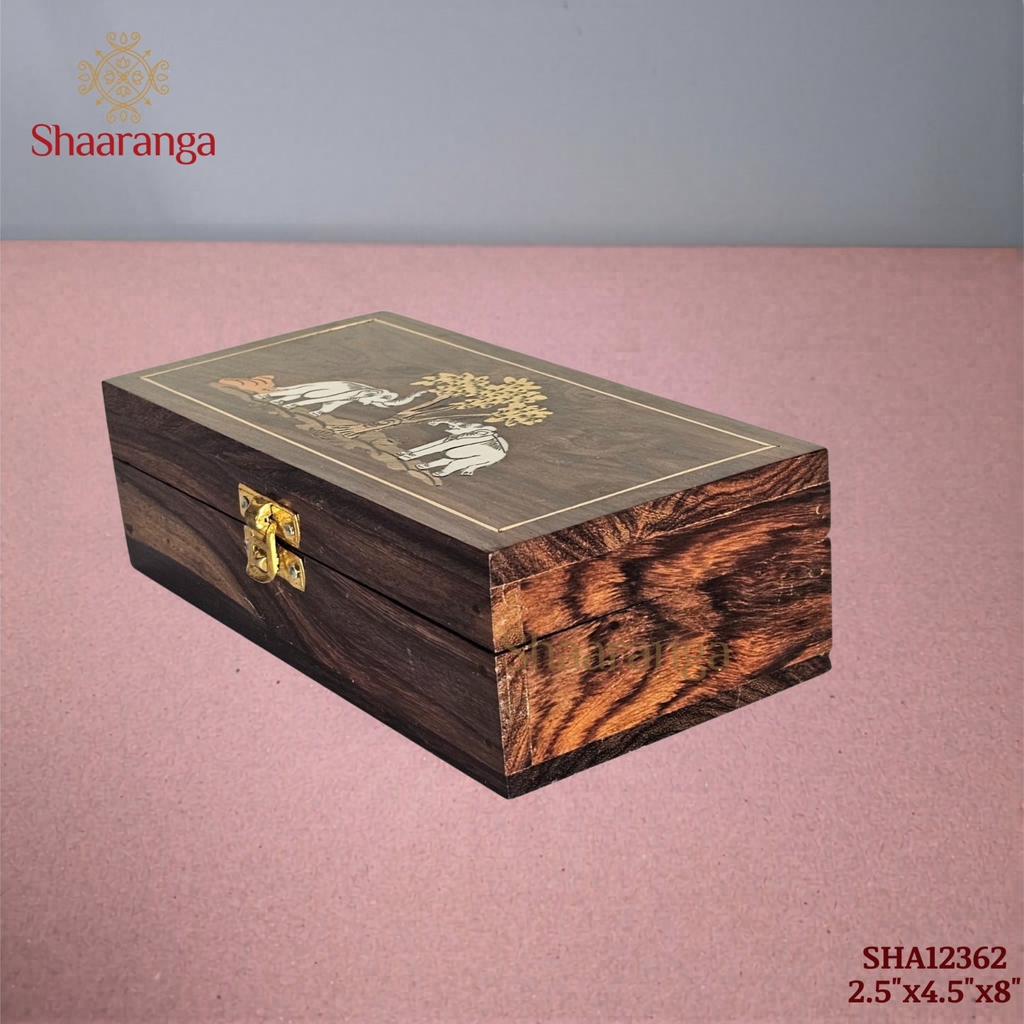 8 Inches Rosewood Storage Box