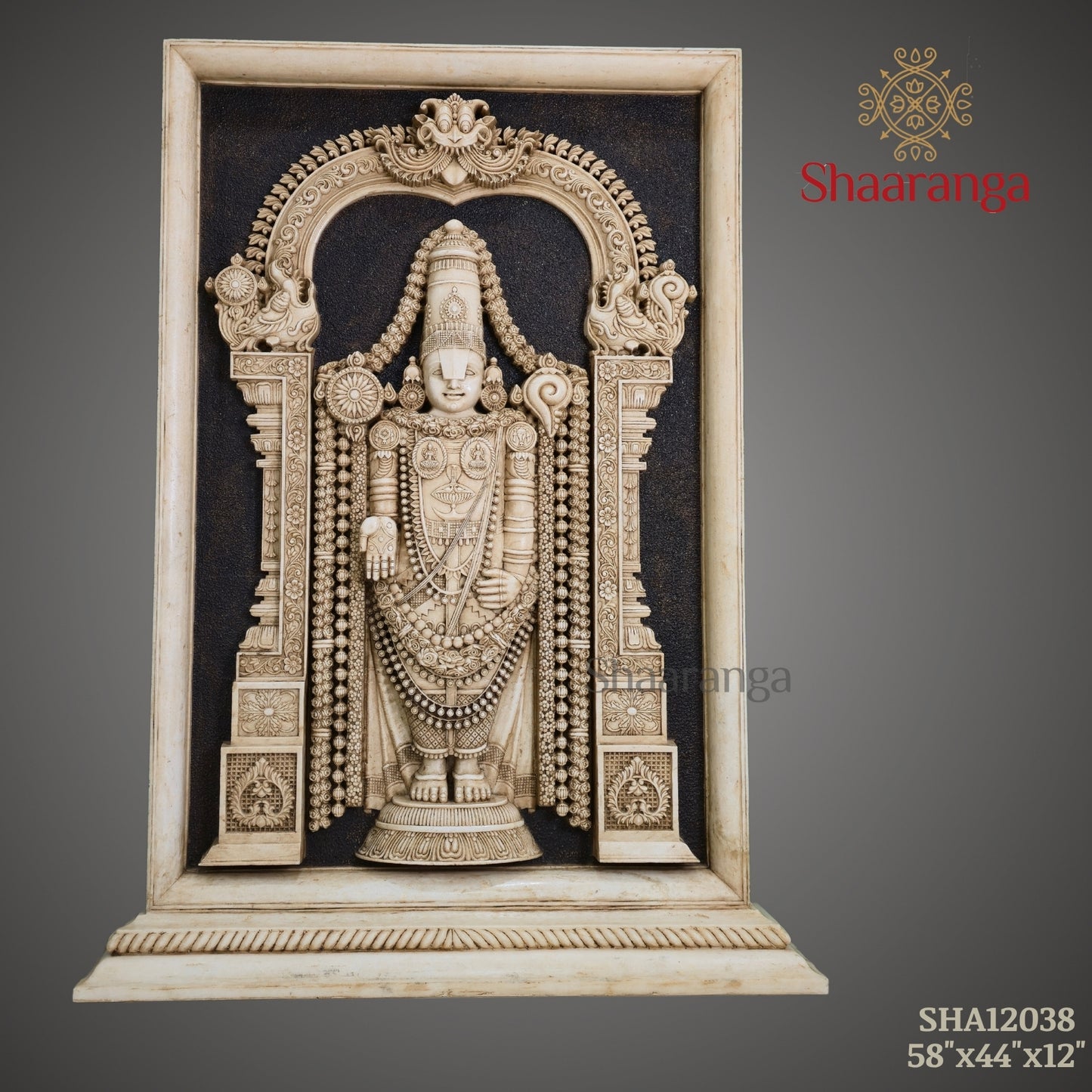 58 Inches Marble Tirumala Venkateshwara Swamy - Balaji Panel