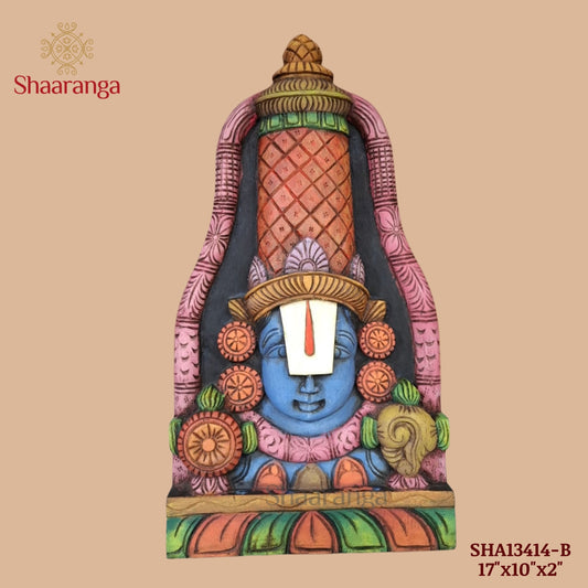17 Inches Wood Balaji Hanging