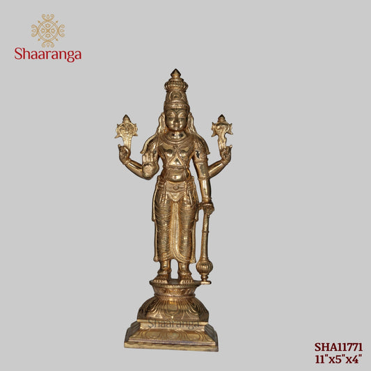 11 Inches Bronze Vishnu Murthy Standing