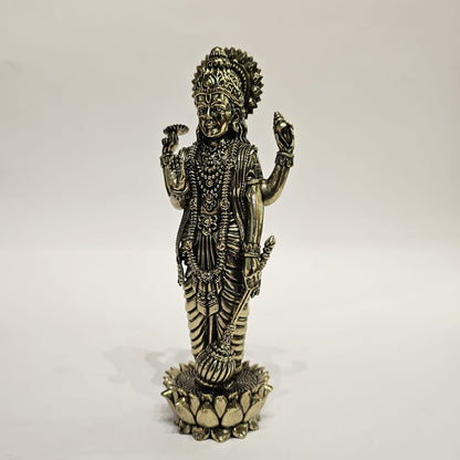 6.5 Inches Brass Vishnu Standing Idol