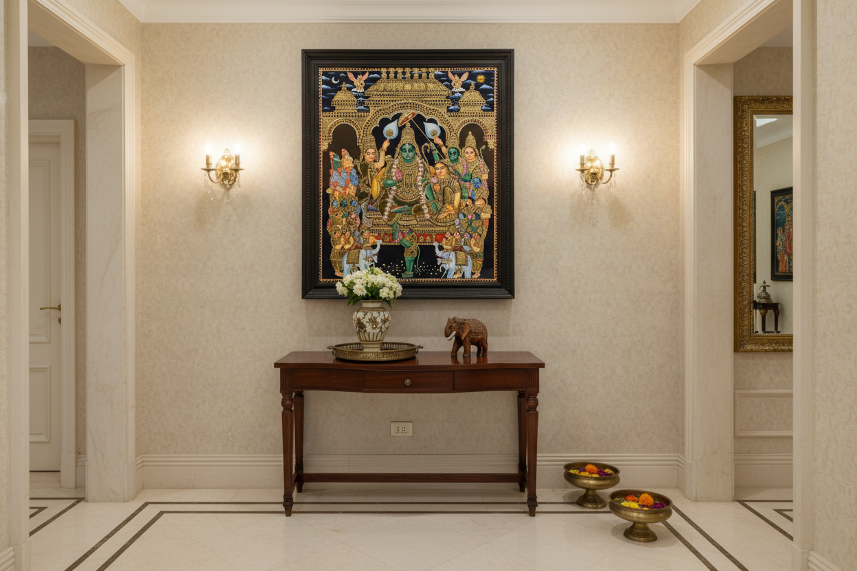 Elegant foyer entrance