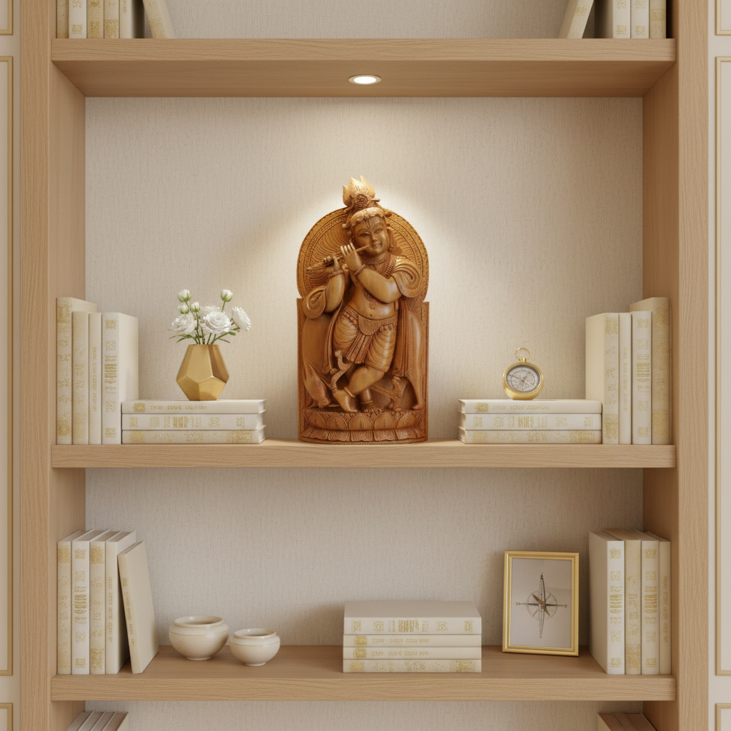Krishna Bookshelf Decor